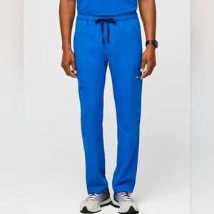 FIGS Men Scrub Cairo Cargo Pants Royal Blue Sz M/S Technical Collection TM3001S